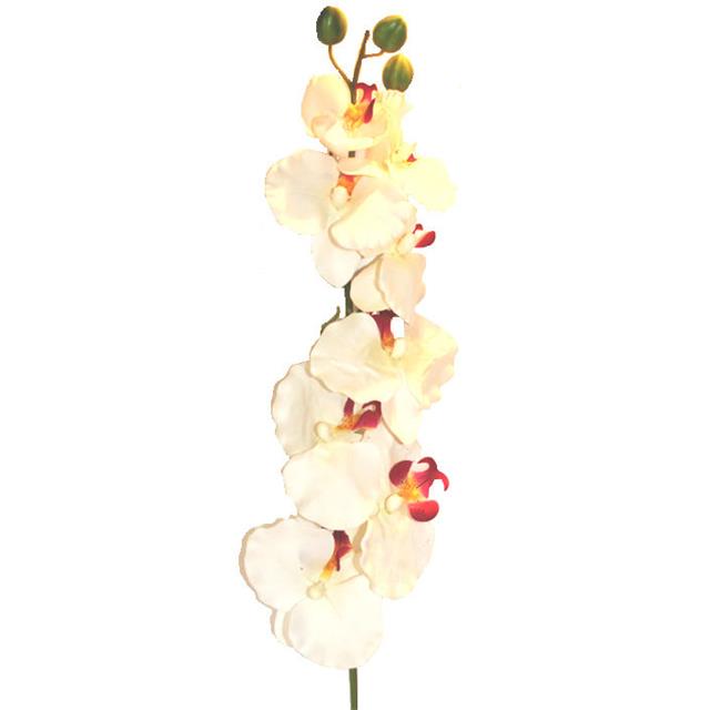 Artificial Silk Stem of Cream Frilly Orchid 
