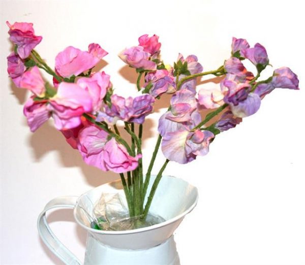 Artificial Sweet Pea Pink and Lilac