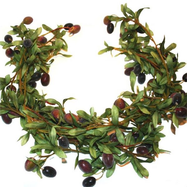 artificial olive garland