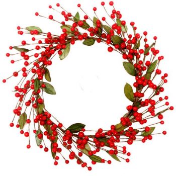 Red Berry Festive Wreath Decoration