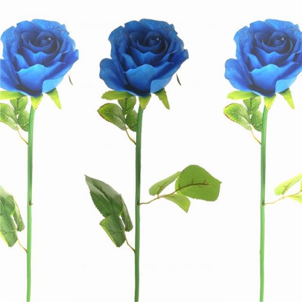 artificial blue rose stem