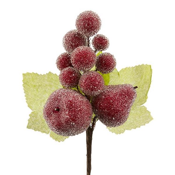 Artificial Frosted Fruit Berry Pick