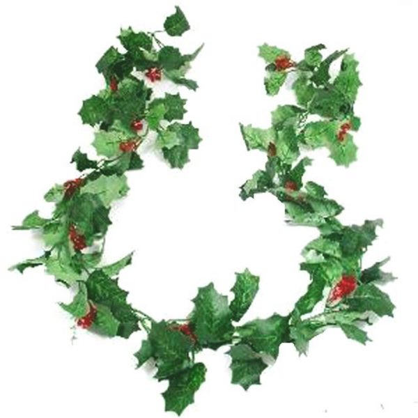 Artificial Holly and Berry Garland 