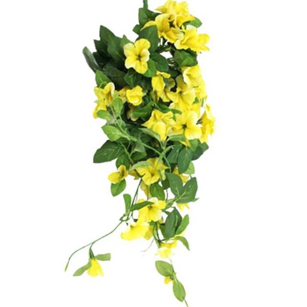 Artificial Yellow Morning Glory Trailing Spray