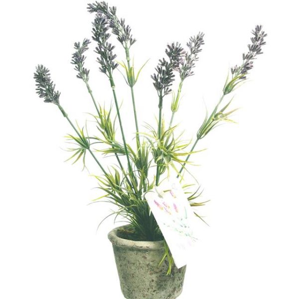 artificial lavender potted gift