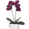 Artificial Potted Fuschia Orchid Plant