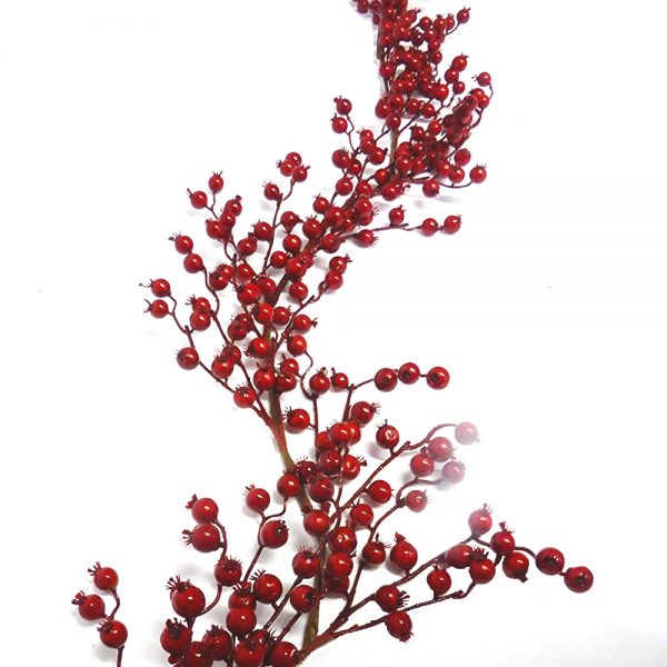 Artificial Red Berry Garland