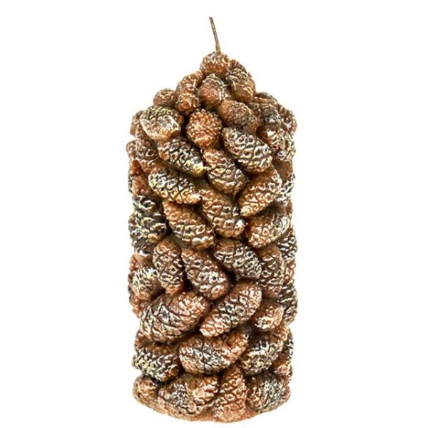 Pine Cone Christmas Candle