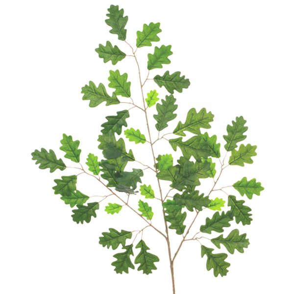 Artificial Oak Leaf Spray - Green