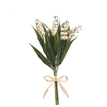 6 artificial lily of the valley flower stems