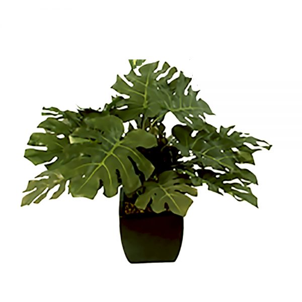 Artificial Potted Monstera Leaf Plant