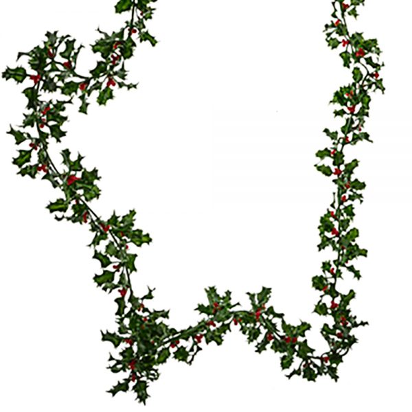 Artificial Luxury Holly Christmas Garland