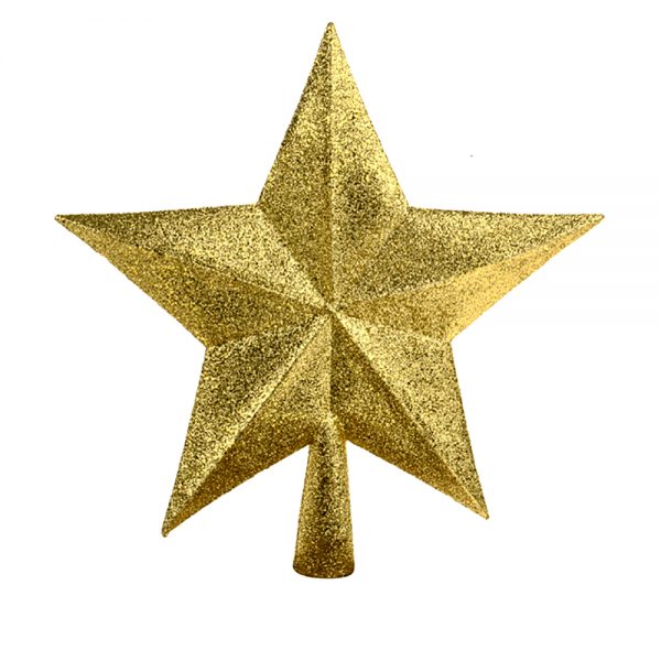 Sparkle Star Tree Topper Gold