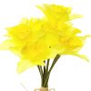 bunch of realistic artificial daffodils