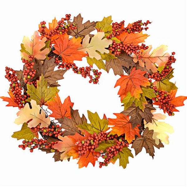 autumn maple leaf wreath
