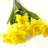 bundle of six artificial yellow daffodils