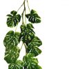 Artificial philodendron hanging leaf spray