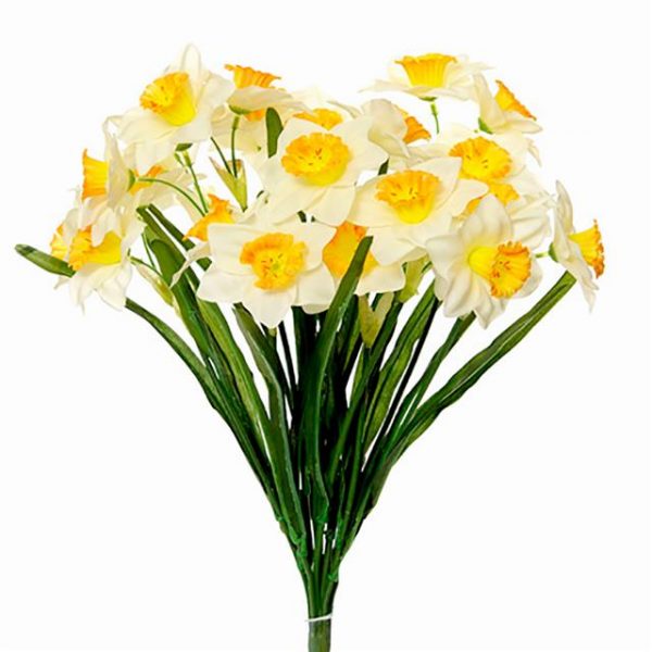 two tone silk daffodils