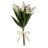 lily of the valley stem bush tied with raffia