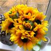 12 artificial sunflower stems