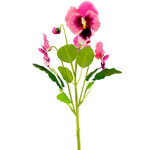 pink artificial pansy spray