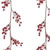 realistic artificial red berry garland