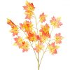 yellow and orange artificial maple leaf spray