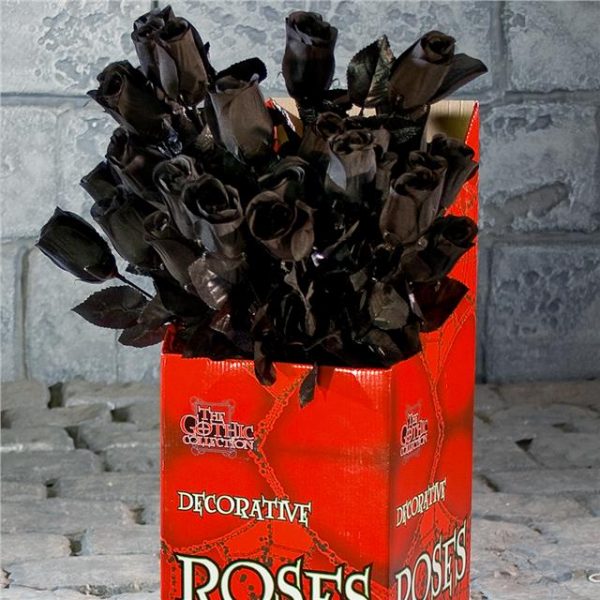 Artificial Decorative Black Rose