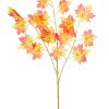 artificial maple leaf spray with yellow and orange leaves