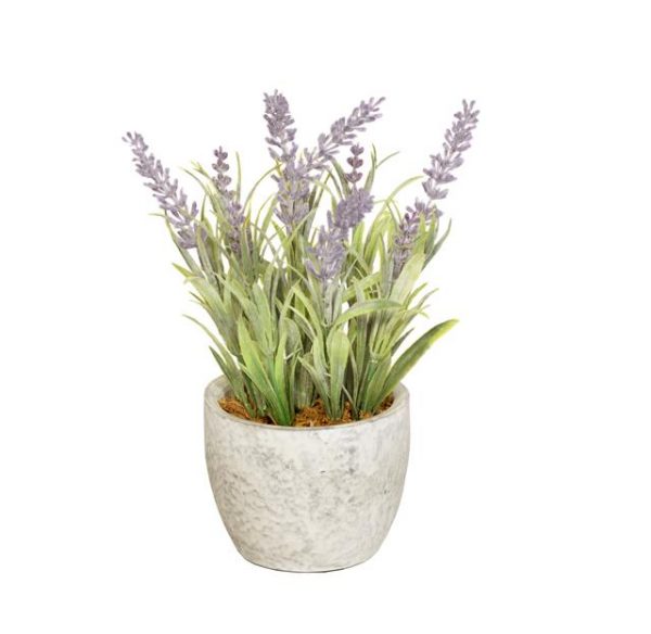 Artificial Potted Lavender Plant