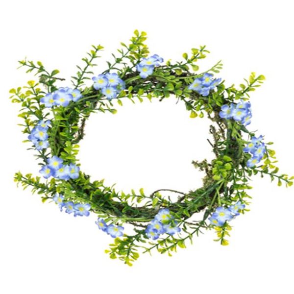 Artificial Forget-Me-Not Wreath