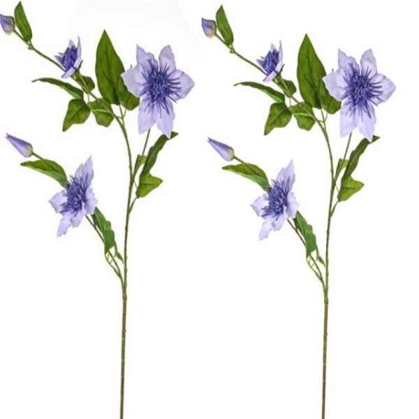 Artificial Clematis Spray Lilac