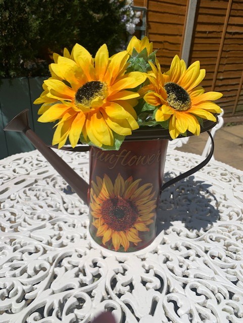 Sunflower Watering Can