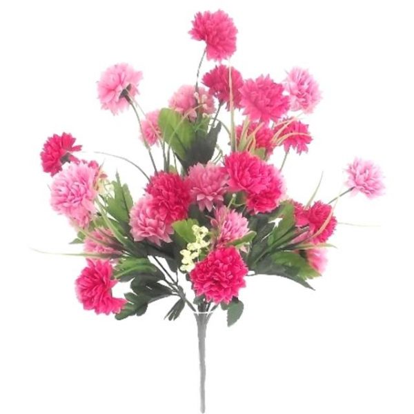 Artificial Pink Chrysanthemum Bush