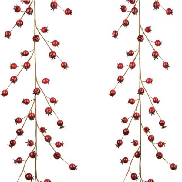 Artificial Rosehip Berry Christmas Garland