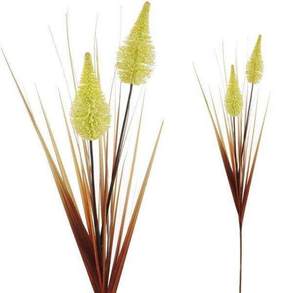 Large Artificial Tall Harvest Grass with Cream Cones