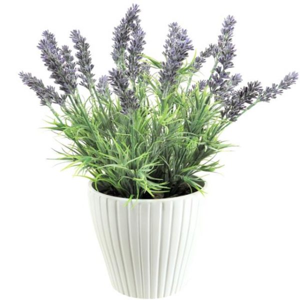 Artificial Potted Meadow Lavender Plant 