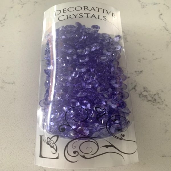 Purple Diamond Scatter Crystals - Acrylic