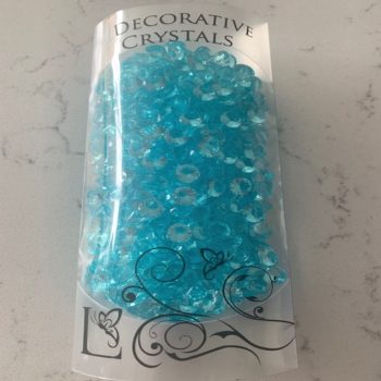 Turquoise Diamond Scatter Crystals - Acrylic
