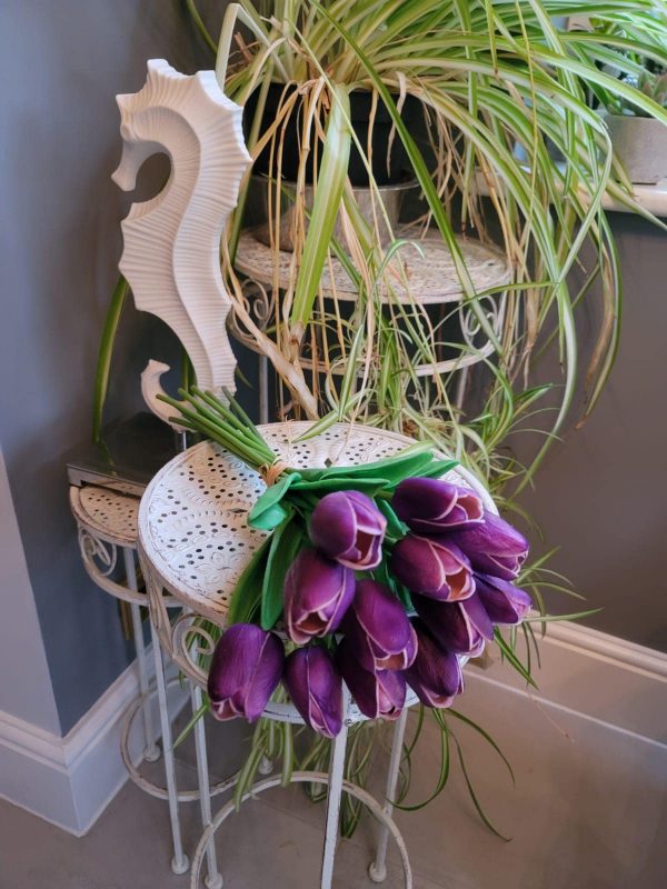 Artificial Purple Tulips Bunch