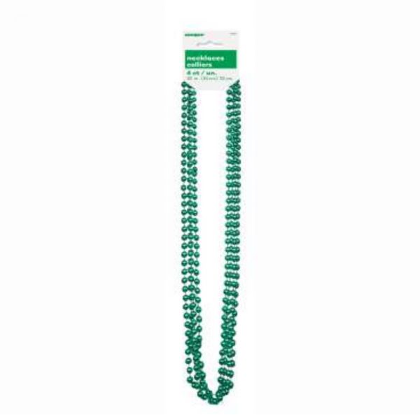 Green Metallic Bead Necklace