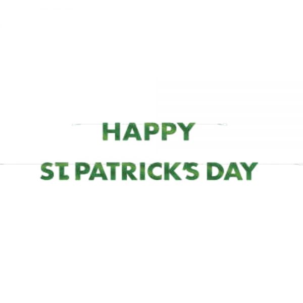 Happy St Patricks Day Banners Set of 2 3m Foil