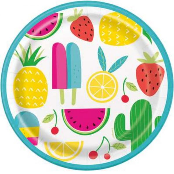 Summer Party Paper Plates