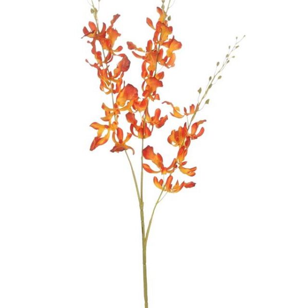 Artificial Brazilian Dancing Orchid Stem in Orange