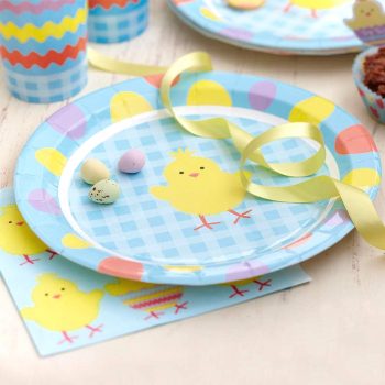 Easter Chick Paper Plates