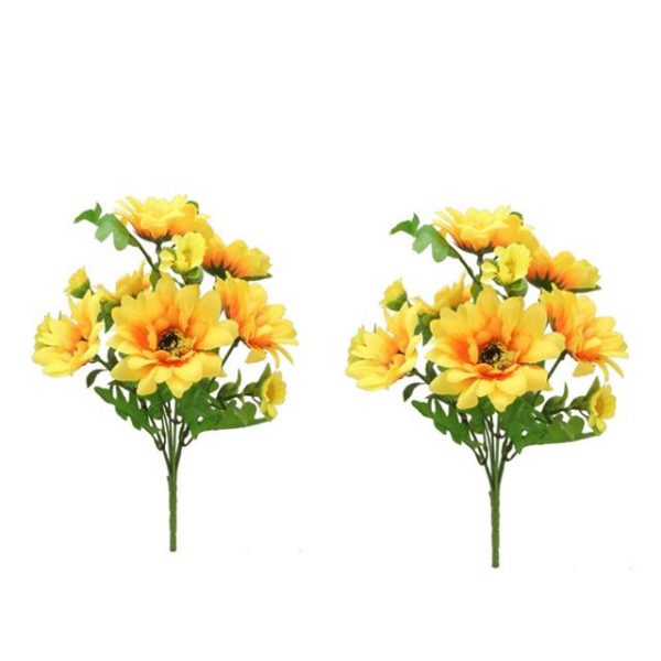 Artificial Sunflower Bushes - Pack of 2