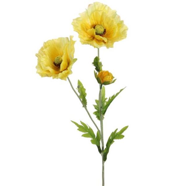 Artificial Yellow Country Poppy