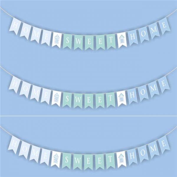 Home Sweet Home Wooden Bunting Garland