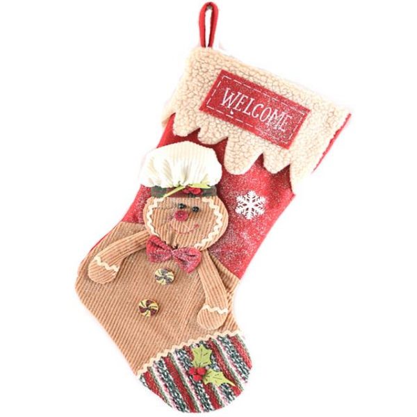 Christmas Gingerbread Man Luxury Stocking