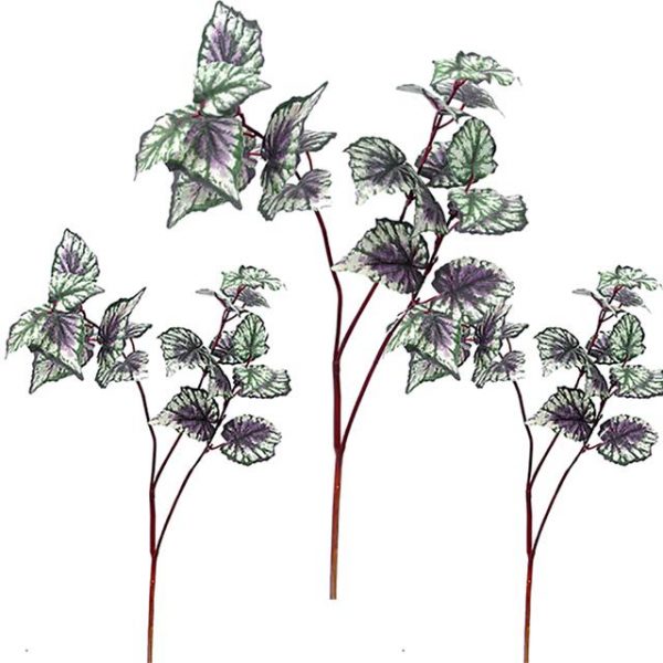 Artificial Begonia Leaf Spray